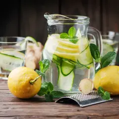 Orzeźwiająca lemoniada z cytryną, ogórkiem i miętą. Idealny przepis na upalne dni.